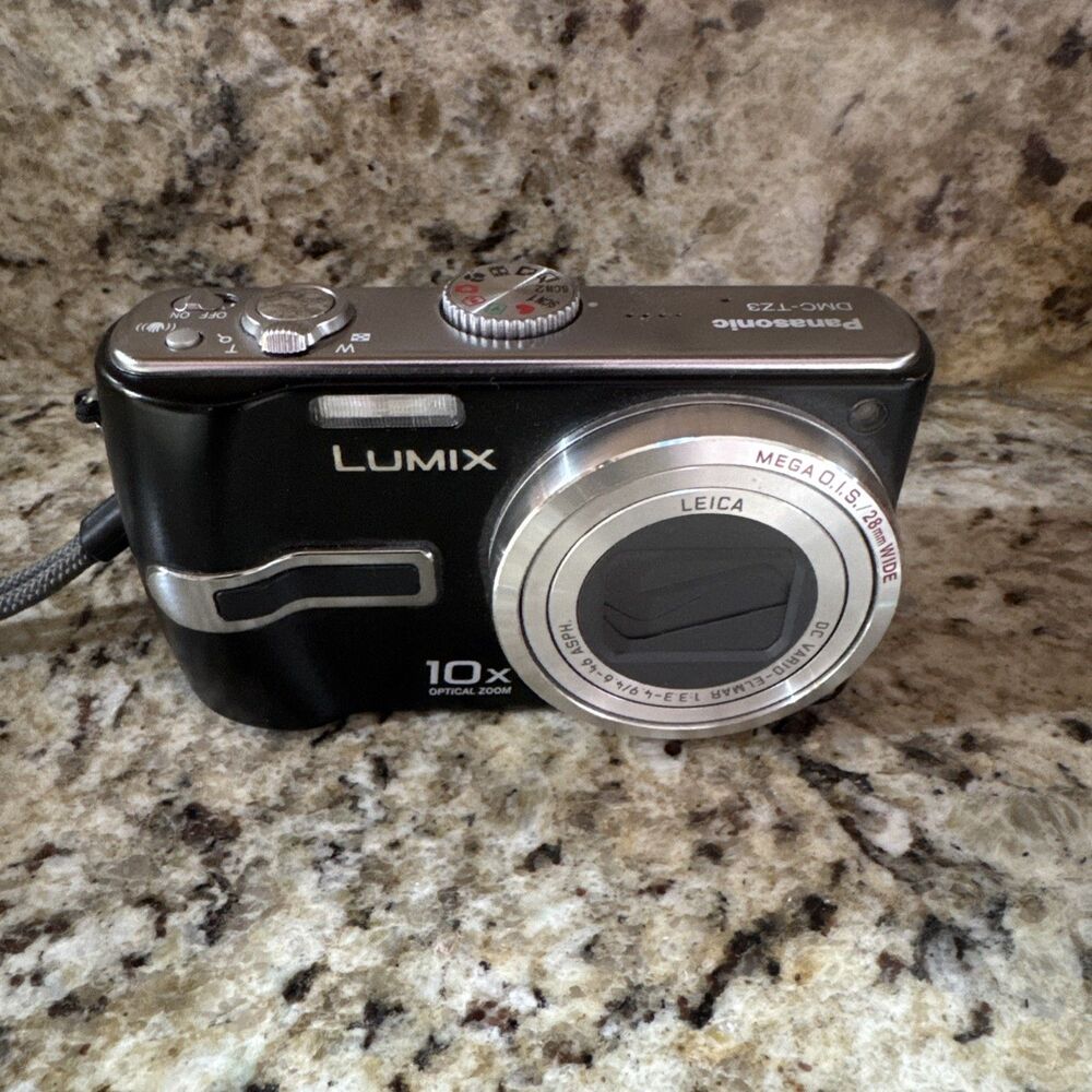 Panasonic LUMIX DMC-TZ4 Compact Digital Camera 8.1MP 10x Zoom Black Flash